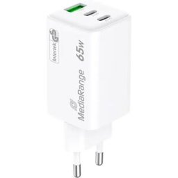 Mediarange Chargeur Mural Usb-a Et Usb-c 65w Black One Size unisex