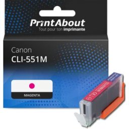 PrintAbout Cartouche compatible Canon CLI-551M - Magenta Magenta