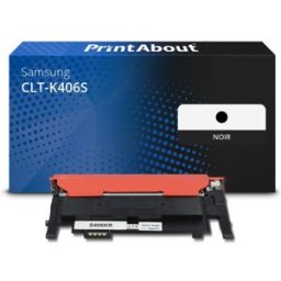 PrintAbout Toner compatible Samsung CLT-K406S (SU118A) - Noir Noir