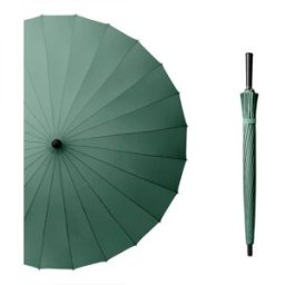 Le Monde du Parapluie - Parapluie droit ouverture manuelle vert OS