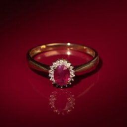 Caratelli - Bague Rubis ovale or jaune 54