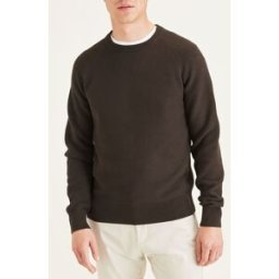 Dockers - Pull 100% Coton Bio col rond marron S