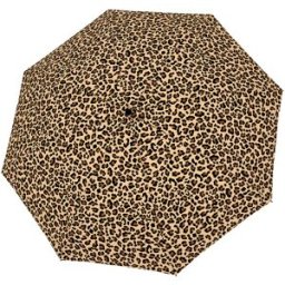 Le Monde du Parapluie - Mini parapluie pliant Système d'ouverture automatique Imprimé léopard multicolore OS