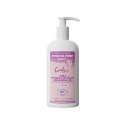 Energie Fruit Énergie Fruit Masque 2 en 1 Sans Silicone - Cheveux Boucles - Coco et Beurre de Karité Bio - Flacon-Pompe 300 ml