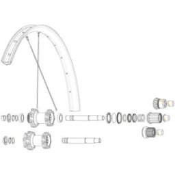 Mavic Rayons Kit 14 Rear Non Drive Side Edeemax 29´´