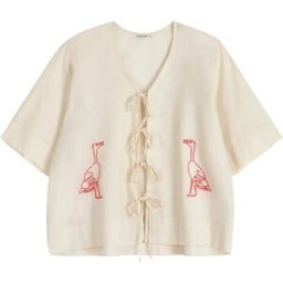 Bobo Choses Blouse Brodée Coton Bio Crème S