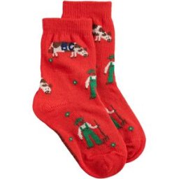 Bobo Choses Chaussettes Ferme Coton Bio Rouge 17/19