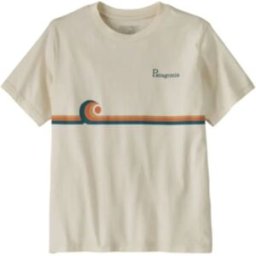 Patagonia T-shirt Graphic Swelldrifter Coton Bio Ecru 10 ans