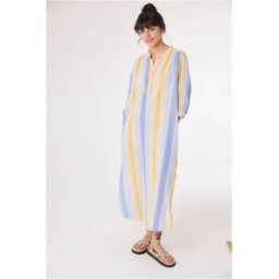 Sacrécoeur Robe Nina Cruz Coton Bio Bleu S