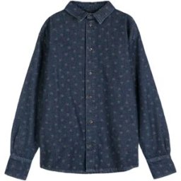 Bobo Choses Chemise Swamp Whirl Coton Bio Bleu marine XS