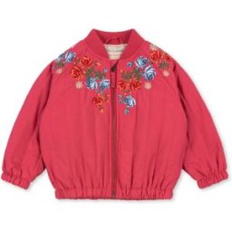 Konges Sløjd Bomber Juno Fleuri Rose fuschia 4 ans