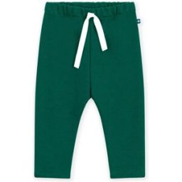 Petit Bateau Pantalon Molleton Coton Bio Vert forêt 12 mois
