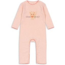 Konges Sløjd Combinaison Minnie Ciao Miao Coton Bio Rose pâle 12 mois