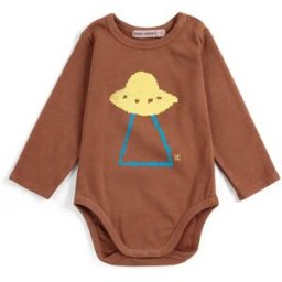 Bobo Choses Body Soucoupes Coton Bio Marron 6 mois