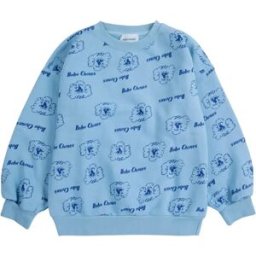 Bobo Choses Sweat Pickles The Dog Coton Bio Bleu roi 2/3 ans