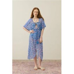 Louise Misha Kimono Chill Coton Bio - Collection Femme Bleu M/L