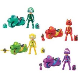 Alpha Group Coffret Petronix : 4 Figurines 7cm et motos