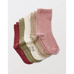 BOUT'CHOU Lot de 5 paires de chaussettes unies contenant du coton BIO 19-22