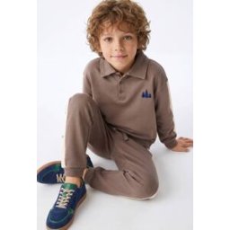 MONOPRIX Polo manches longues, BIO 4 ans