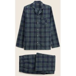 MONOPRIX Pyjama manches longues et pantalon en flanelle de coton BIO L
