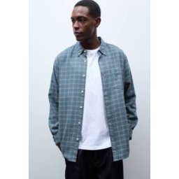 MONOPRIX Chemise manches longues à carreaux en flanelle de coton BIO GOTS XXL