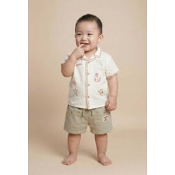 BOUT'CHOU Short uni en gaze de coton BIO GOTS 9 mois