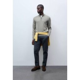 MONOPRIX Pantalon chino straight en coton BIO GOTS 42