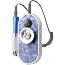 INF Ponceuse électrique portable pour ongles, 45 vitesses, moteur 15000 RPM et charge USB Type-C Bleu