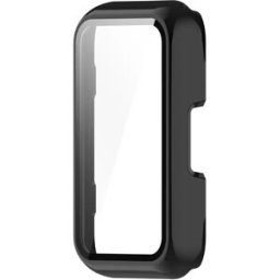 INF Coque de protection compatible avec Keep Band B6, boîtier PC et film en verre trempé intégrés, noire