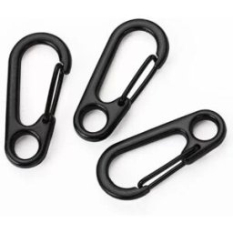 INF Pack de 3 mini-mousquetons porte-clés, petit mousqueton en duralumin