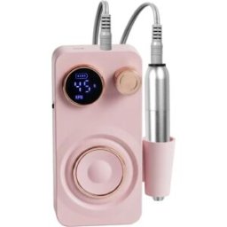 INF Ponceuse électrique pour ongles avec 12 embouts, écran LCD, 45 vitesses et manche en aluminium