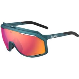 Lunettes de soleil vélo Bollé Chronoshield (Creator Teal Metallic Volt+ Ruby Polarized) Medium, Large