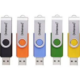 Intenso Office Line Clé USB au détail 32 GB jaune, vert, noir, bleu, orange 3543585 USB 3.1 (Gen 1)