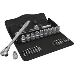 Wera Zyklop Metal 8100 SC 8 Jeu de clés à douille métrique 1/2 (12.5 mm) 28 pièces 05004078001