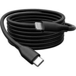 Digitus Câble USB USB 2.0 Connecteur Lightning , USB-C® mâle 2.00 m noir flexible, très flexible, avec USB, silicone, excellente tenue au vieillissement,