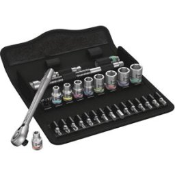 Wera 8100 SA 11 Zyklop Jeu de clés à douille en pouces 1/4 28 pièces 05004021001