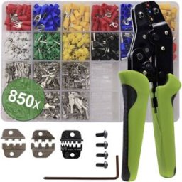Quadrios 22T014 22T014 Set doutils de sertissage pour embouts de câble, pour cosses Faston, pour connecterus solaires 0.25 à 6 mm²