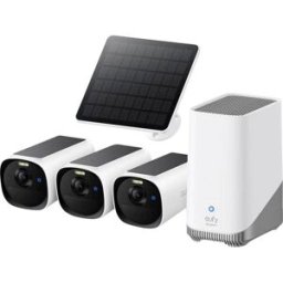 eufy EufyCam E40 3-Cam Kit E8144326 radio, sans fil, Ethernet, Wi-Fi IP, radio-Set pour caméra de surveillance
