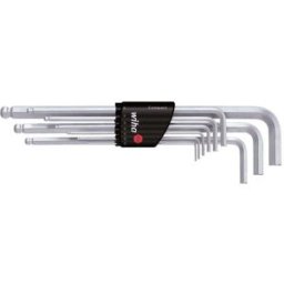 Wiha 6 pans intérieurs Jeu de clés mâles coudées 1.5 mm, 2 mm, 2.5 mm, 3 mm, 4 mm, 5 mm, 6 mm, 8 mm, 10 mm 6 mm, 1.5 mm, 2.5 mm, 3 mm, 4 mm, 10 mm, 8 mm, 5 mm,