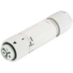 Wieland Electric 46.031.4554.0 Cosse cylindrique mâle femelle, droit Nombre total de pôles: 2 Série (connecteur rond): RST® MINI 1 pc(s)