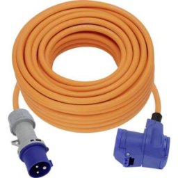 Brennenstuhl 1167650325 alimentation Rallonge CEE de camping bleu, noir, orange, gris 25 m H07RN-F 3G 2,5 mm²