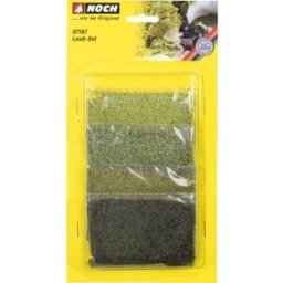 Matériau de feuillage feuillage NOCH 07167 olive, vert clair, vert moyen, vert foncé 1 set