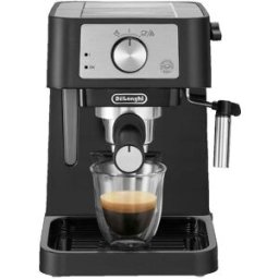 Cafetière Machine À Expresso Delonghi Manuelle Noir Café Moulu Et Dosettes 2 Tasses