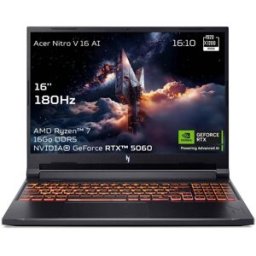 Pc Portable Acer Gaming Nitro V 16 Ai Anv16-42-r3jw 16" Wuxga 180 Hz Amd Ryzen™ 7 16 Go Ram 512 Go Ssd Nvidia Geforce Rtx 5060