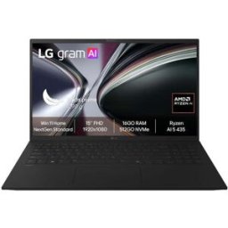 Pc Portable Lg Gram Ai 15z95u 15" Fhd Amd Ryzen™ Ai 5 16 Go Ram 512 Go Ssd Noir