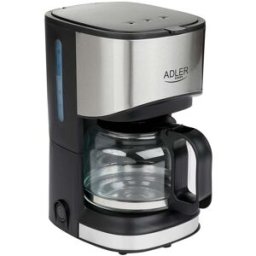 Machine À Café Automatique, 0,7 Litres, 6 Tasses Verrouillage Anti-goutte Adler Ad4407 Noir/argent 550w