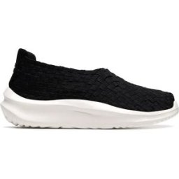 Clarks Shoes Baskets Sans Lacets Solevana Weave Black EU 37 1/2 Femme