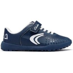 Clarks Shoes Baskets Sans Lacets Cica Goal Wide Navy EU 28 Garçon,Fille