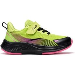 Clarks Shoes Baskets Sans Lacets Lumen Hero Wide Lime EU 33 Garçon,Fille