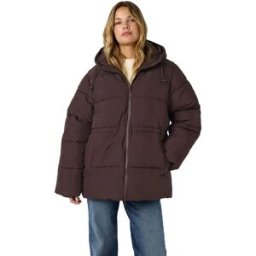 Noisy May Veste Matelassée Rosy Chocolate Plum M Femme